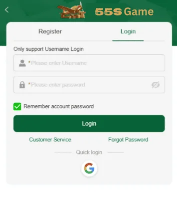 How to Login 55S Game