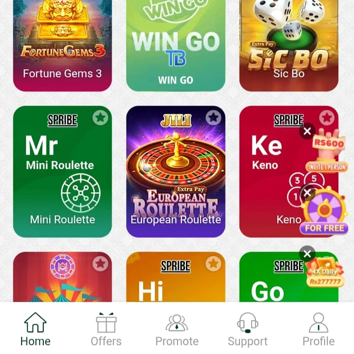 Seven Game APK Multiple Mobile Games Screenshot